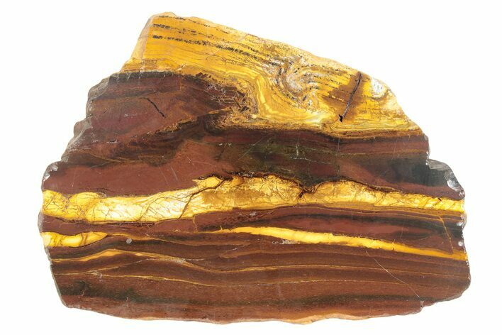 Polished Desert Sunset Banded Iron Slab - Western Australia #234788